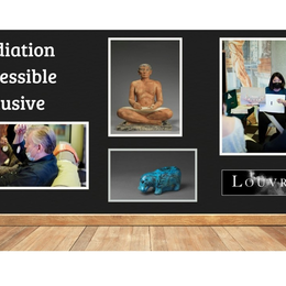 Atelier sensoriel autour de l'Egypte antique animé par Le musée du Louvre