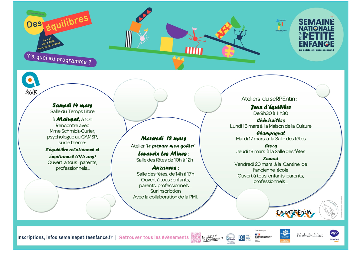 Atelier seRPEntin : Jeux d'équilibre