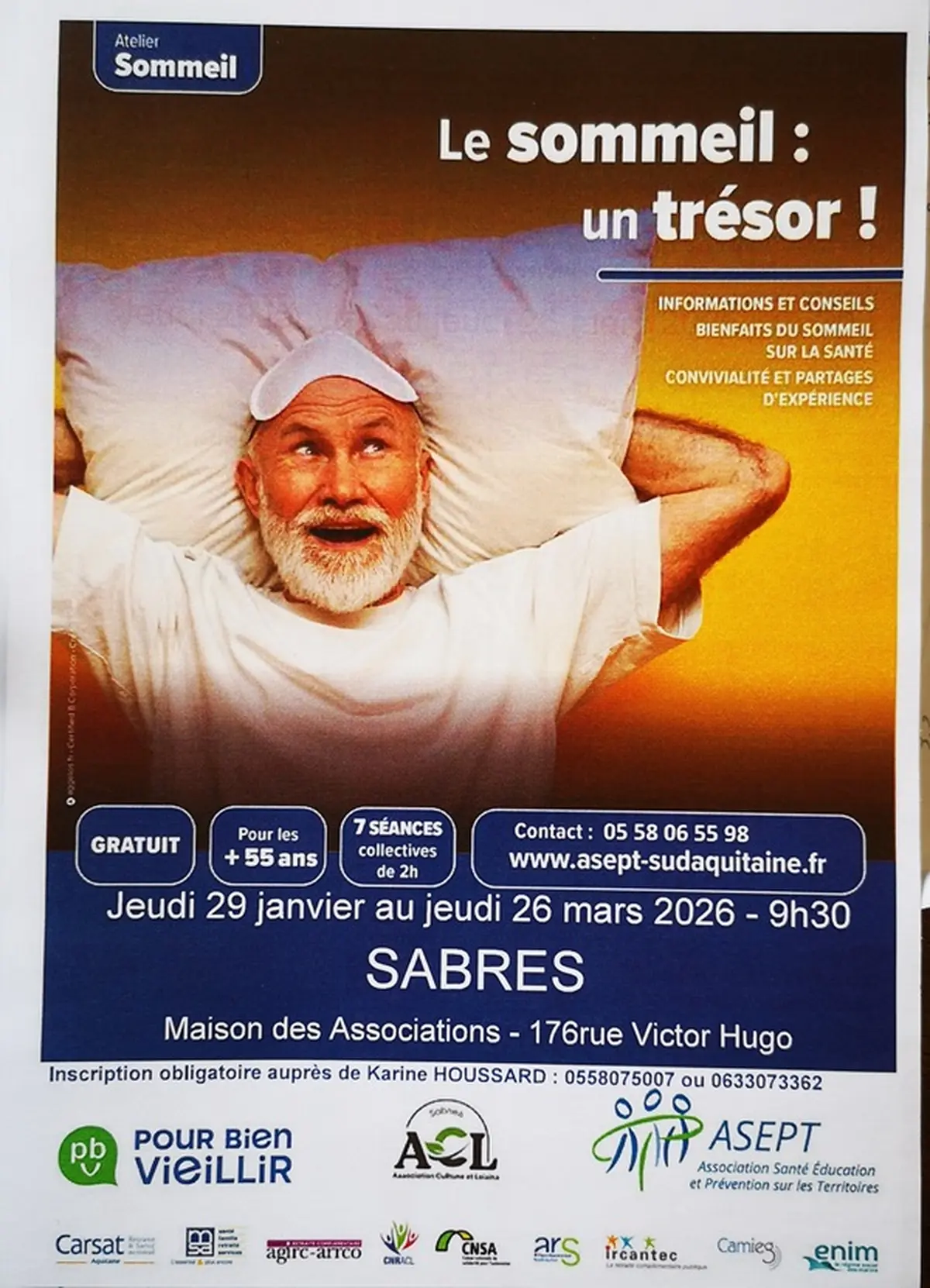 ATELIER Sommeil avec l'Asept