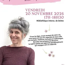Atelier sophro-poésie avec Marcella, poétesse et sophrologue