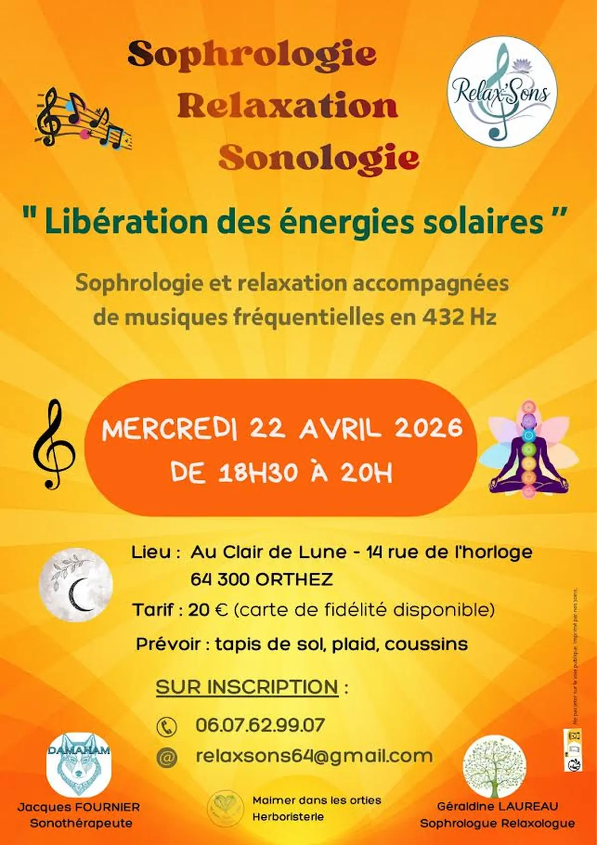 Atelier : sophrologie, relaxation et sonologie