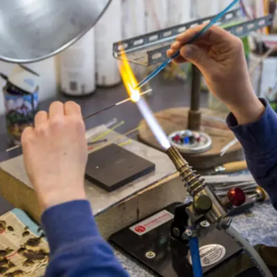 Atelier soufflage de verre Bijoux et perles