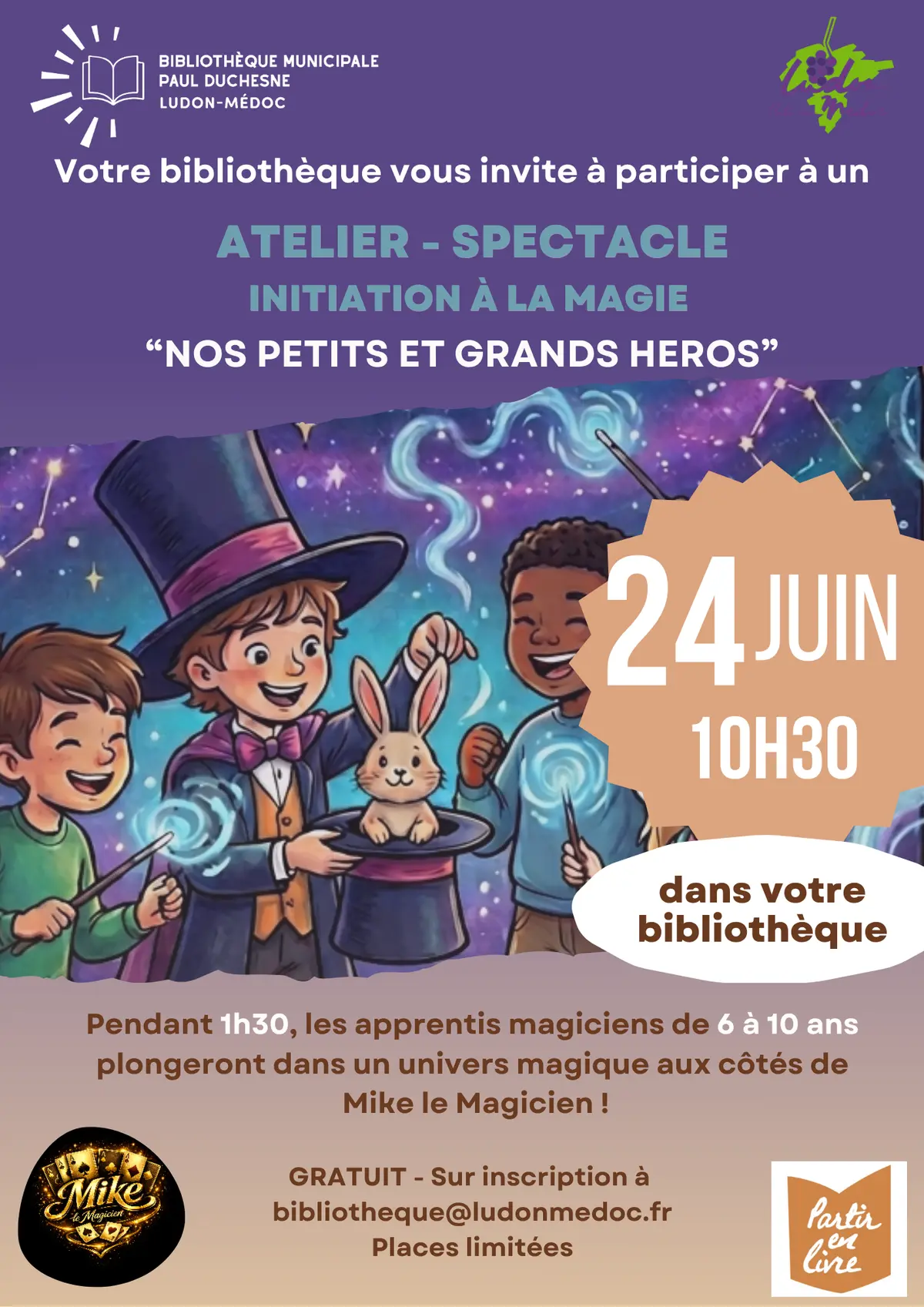 Atelier spectacle - initiation à la MAGIE