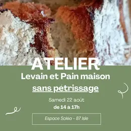 Atelier / stage - Levain et pain au levain sans pétrissage