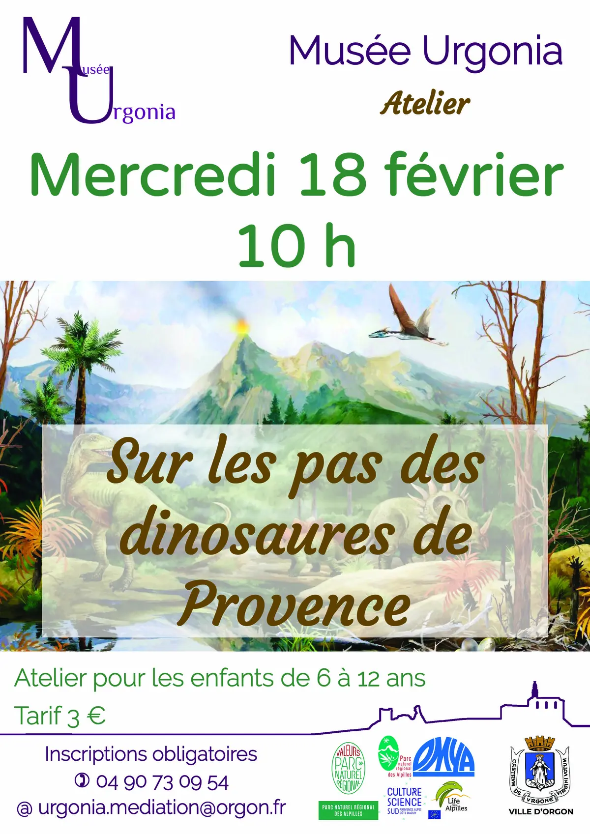 Atelier Sur les pas des dinosaures de Provence 