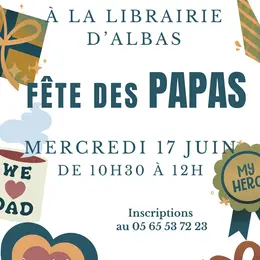 Atelier surprise de la fête des pères à la librairie d'Albas