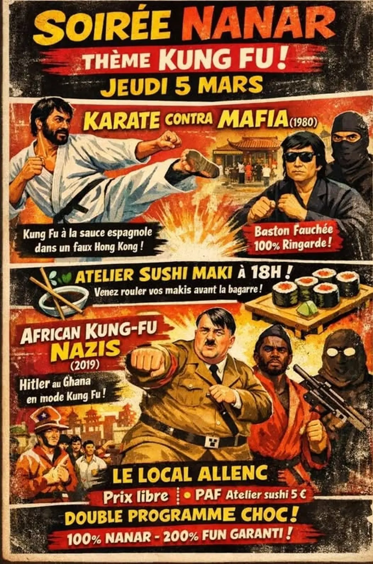 Atelier Sushi Maki & Soirée Nanar