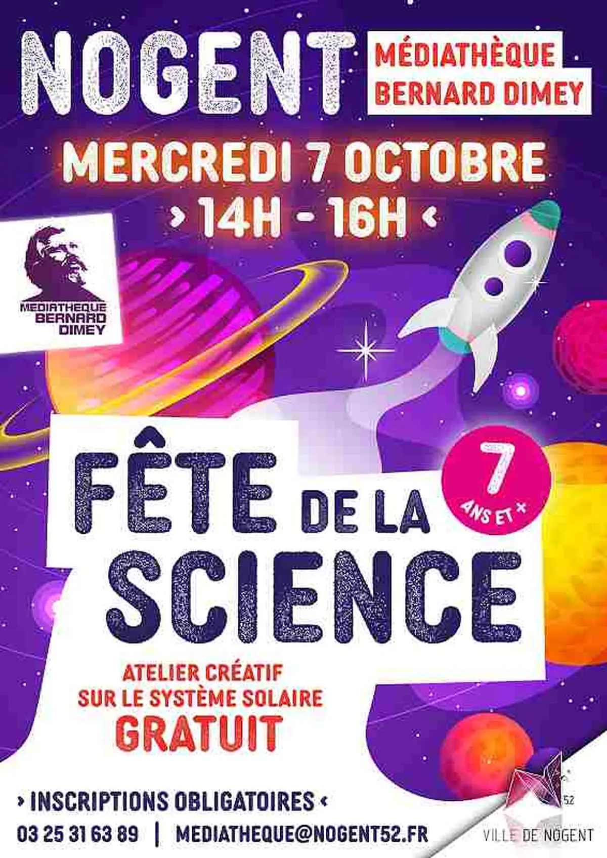Atelier système solaire à la Médiathèque Bernard Dimey