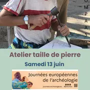 Atelier taille de pierre - Journées Européennes de l’Archéologie
