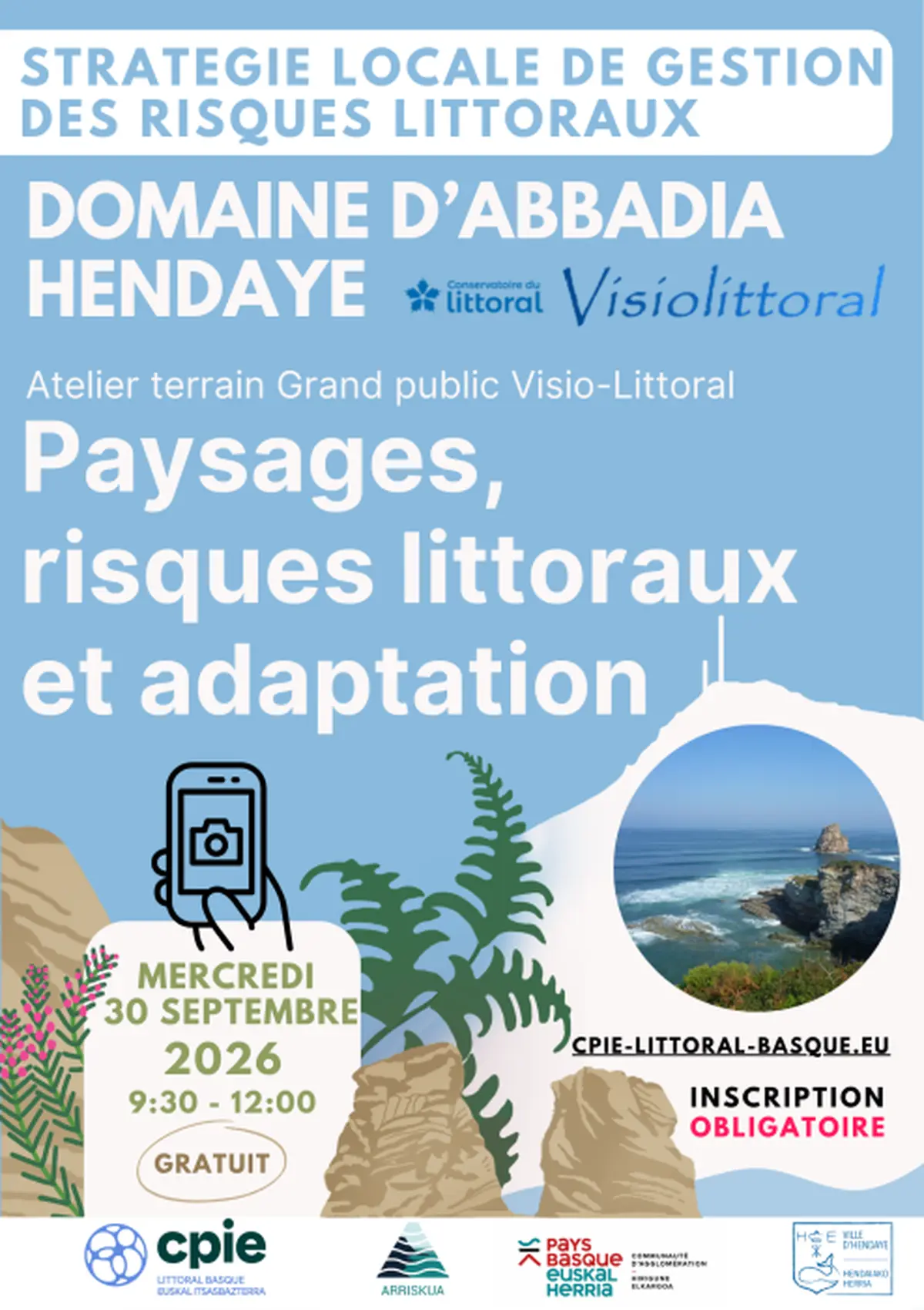 Atelier terrain - Paysages, risques littoraux et adaptation
