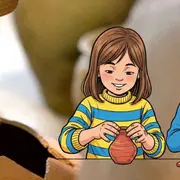 Atelier terre à terre pour les enfants à Bibracte