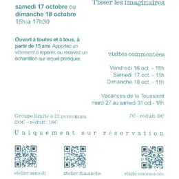 Atelier textile avec Toufan Hosseiny