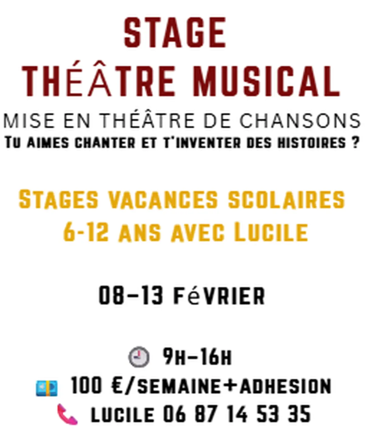 Atelier Théâtre Musical