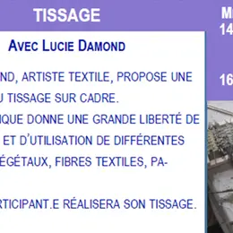 Atelier tissage avec Lucie Damond
