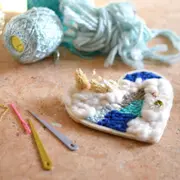 Atelier tissage de coeur fleuri à Montauban (82)