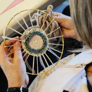 Atelier tissage mandala circulaire à Luchapt (86)