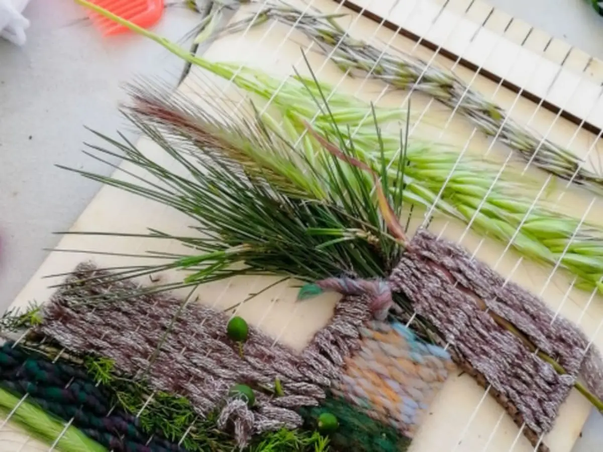 Atelier tissage végétal à Reims (51)