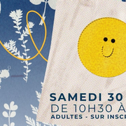 Atelier tote-bag : customisation et cyanotype
