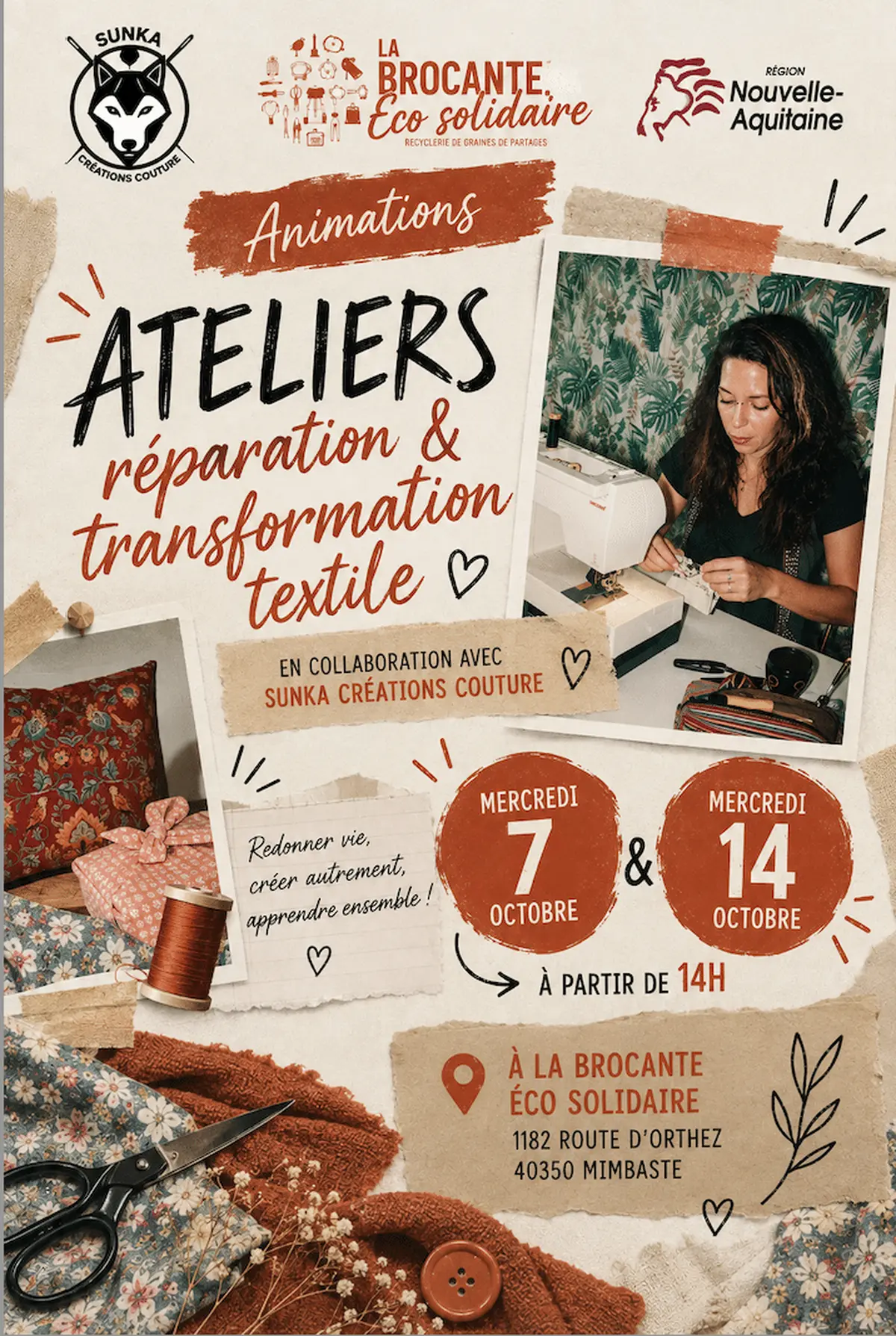 Atelier transformation de textile