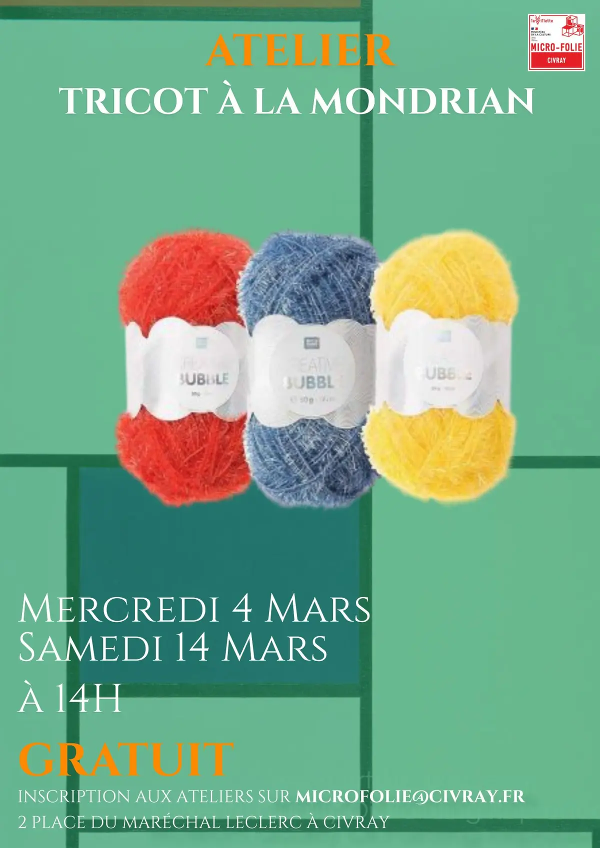 Atelier Tricot à la Mondrian