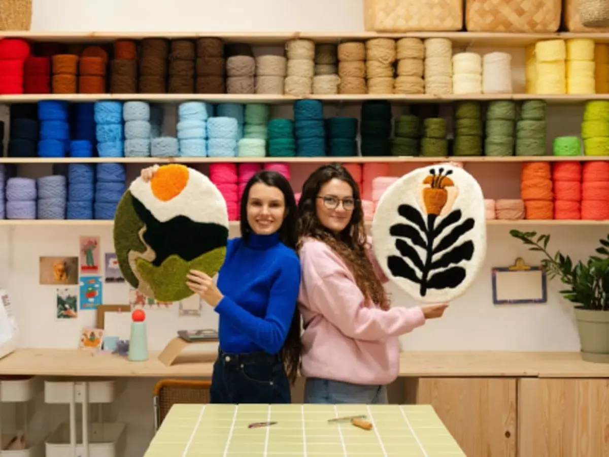 Atelier tufting création d'un tapis à Bordeaux (33)