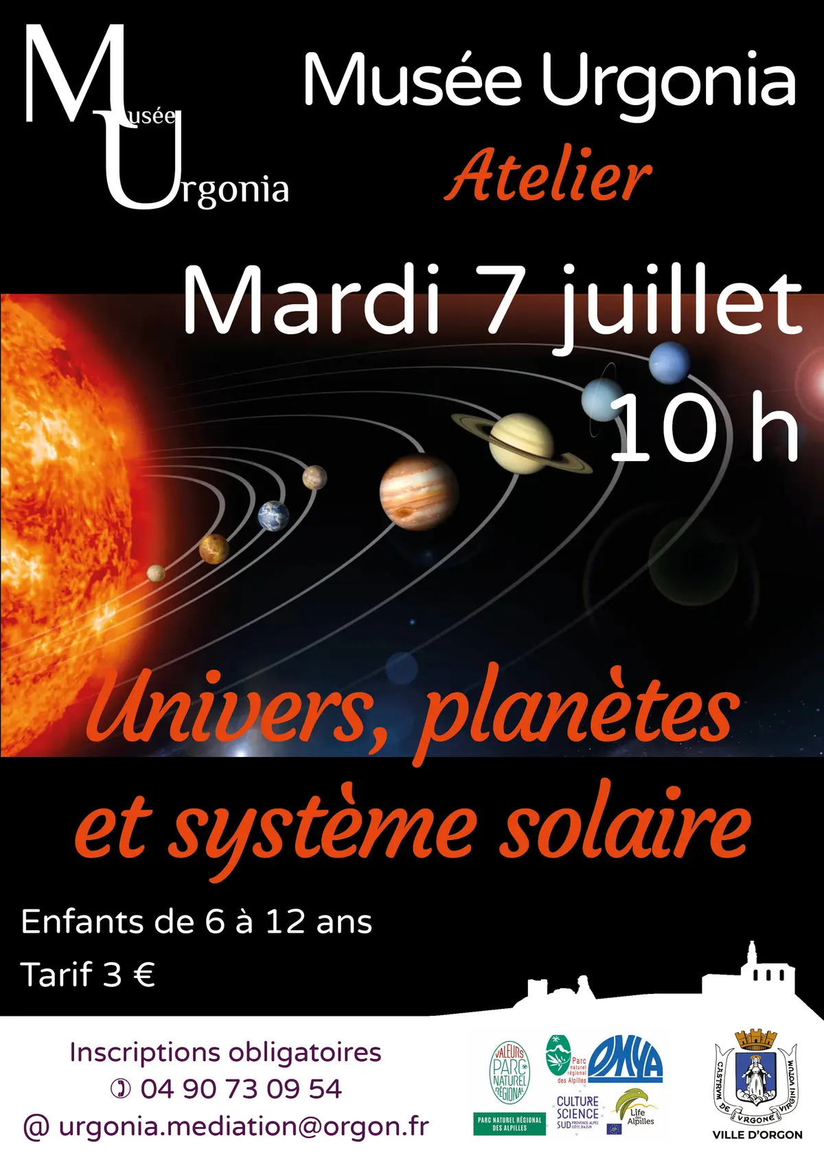 Atelier Univers, planètes et système solaire