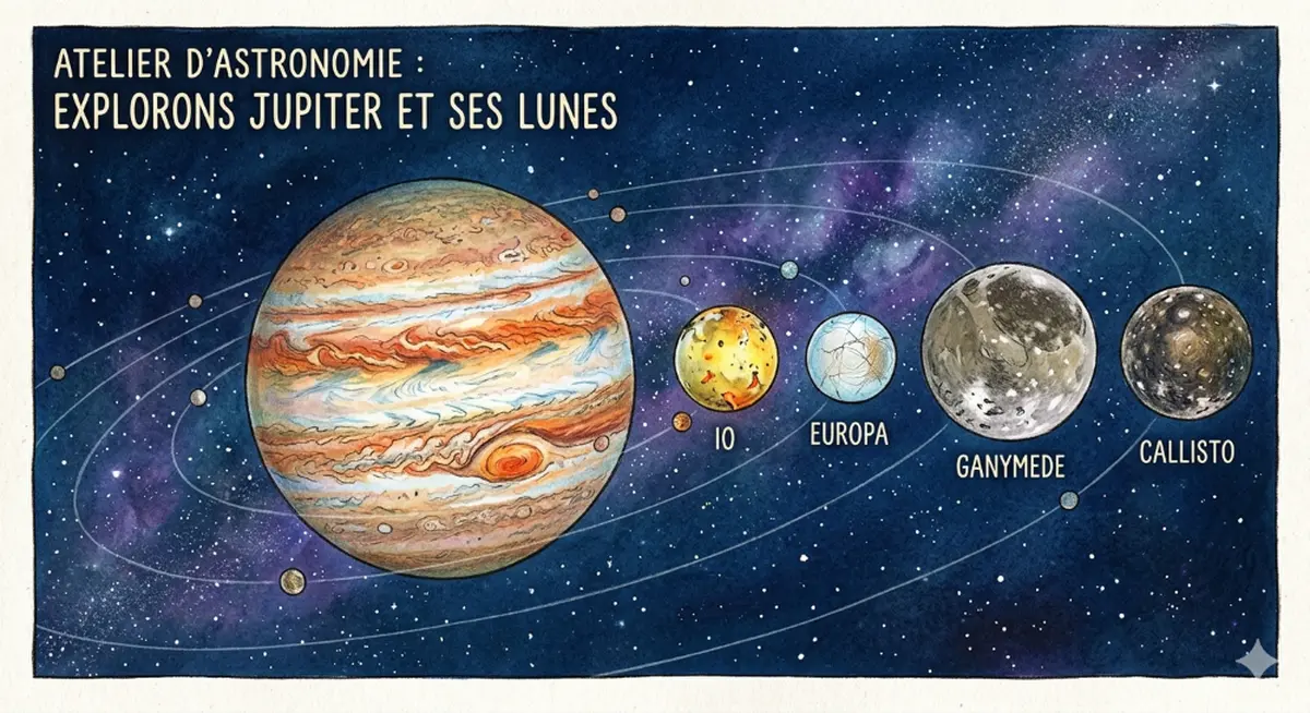 Atelier vacances Jupiter et ses lunes