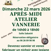 Atelier vannerie à Saint-Simon