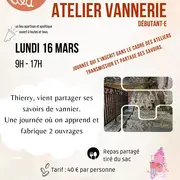 Atelier vannerie au 3ème lieu