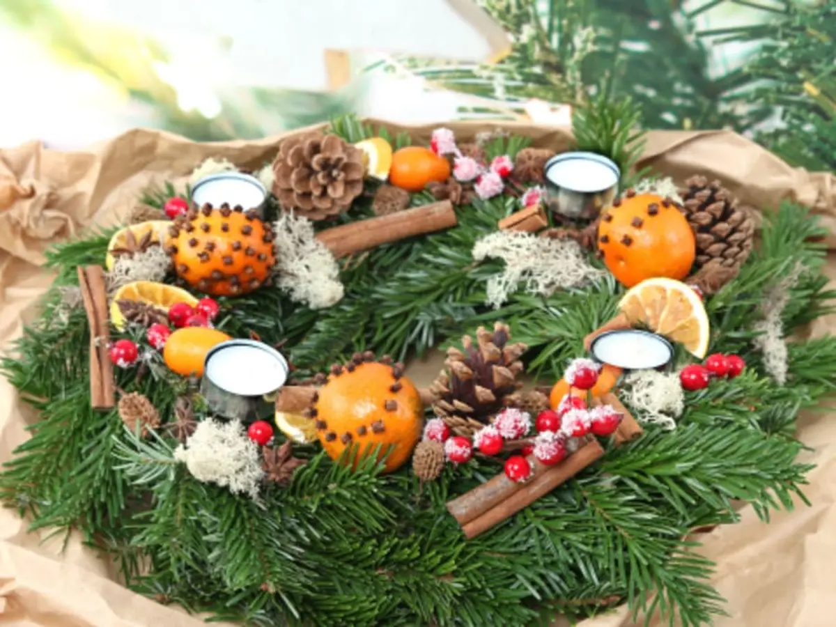 Atelier végétal, Création couronne de l'avent chez Truffaut Pau