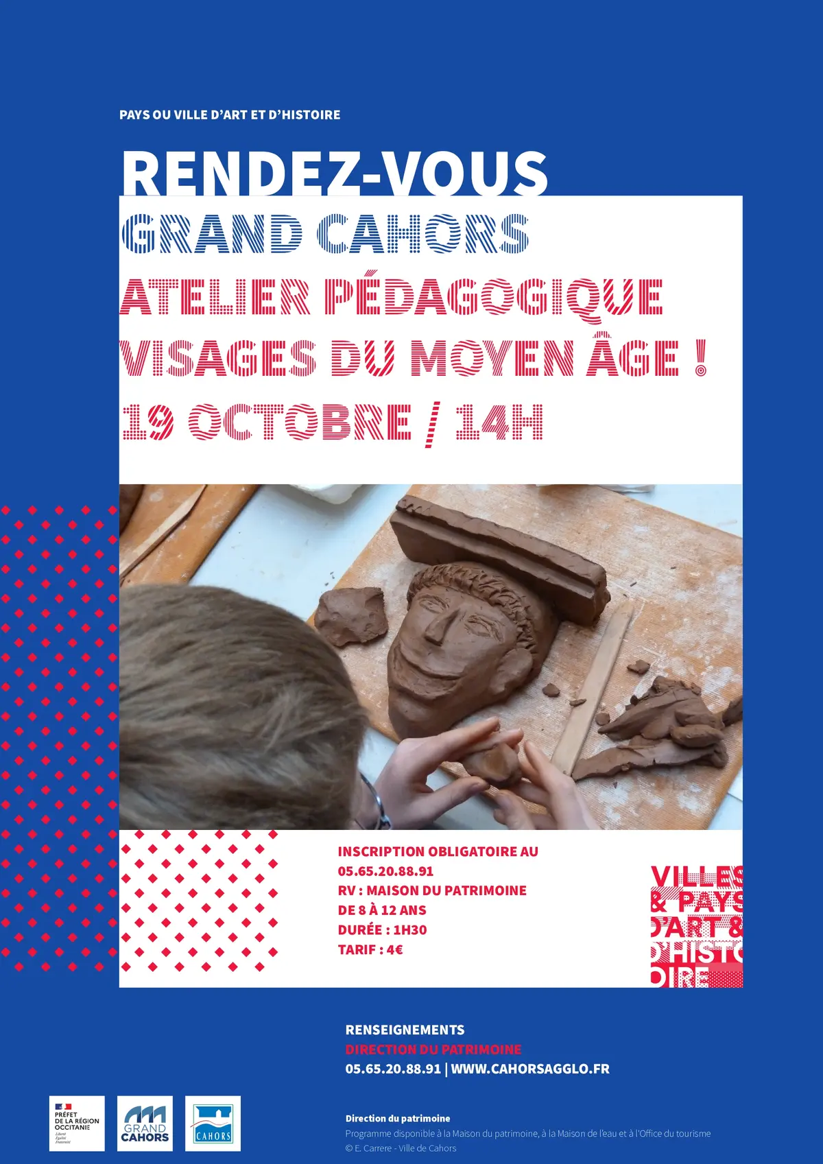 Atelier visages du Moyen-Âge!
