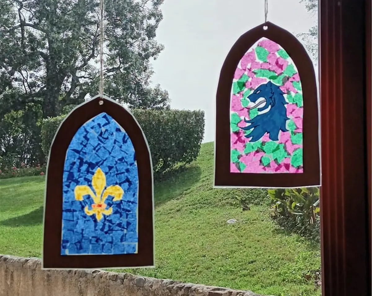 Atelier vitraux d'Halloween, au château