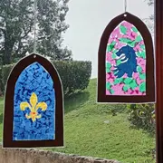 Atelier vitraux d'Halloween, au château