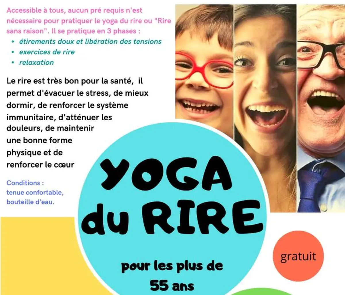 Atelier Yoga du rire