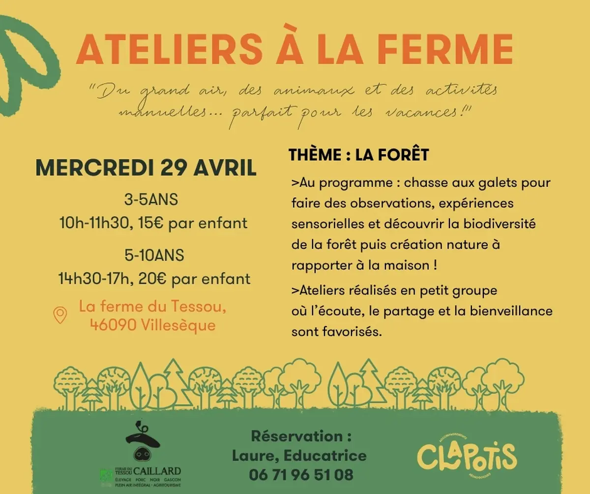 Ateliers à la ferme