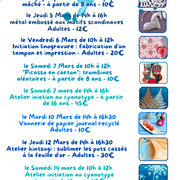 Ateliers artistique à l'Aire des arts