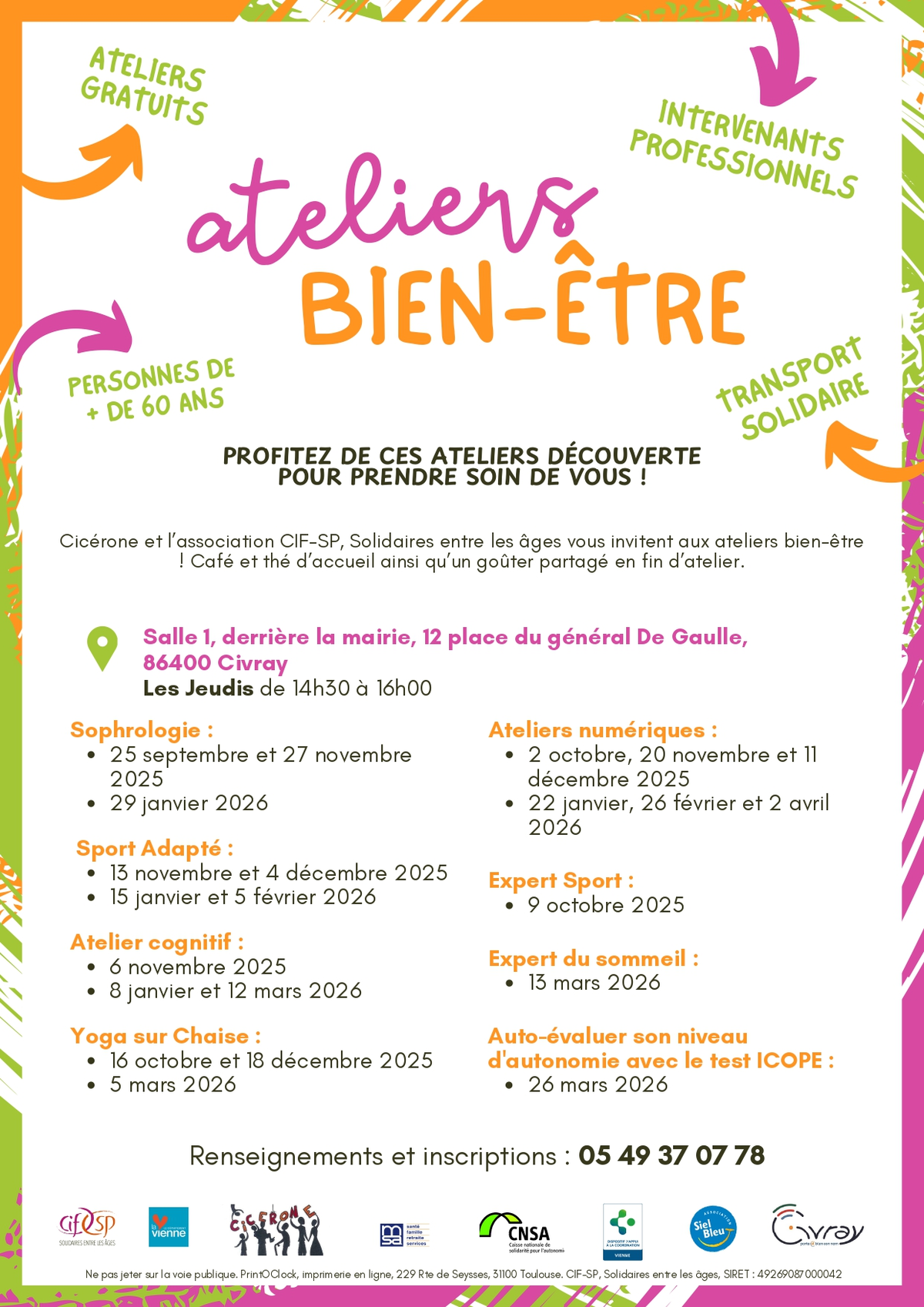 Ateliers Bien-être : Yoga sur Chaise