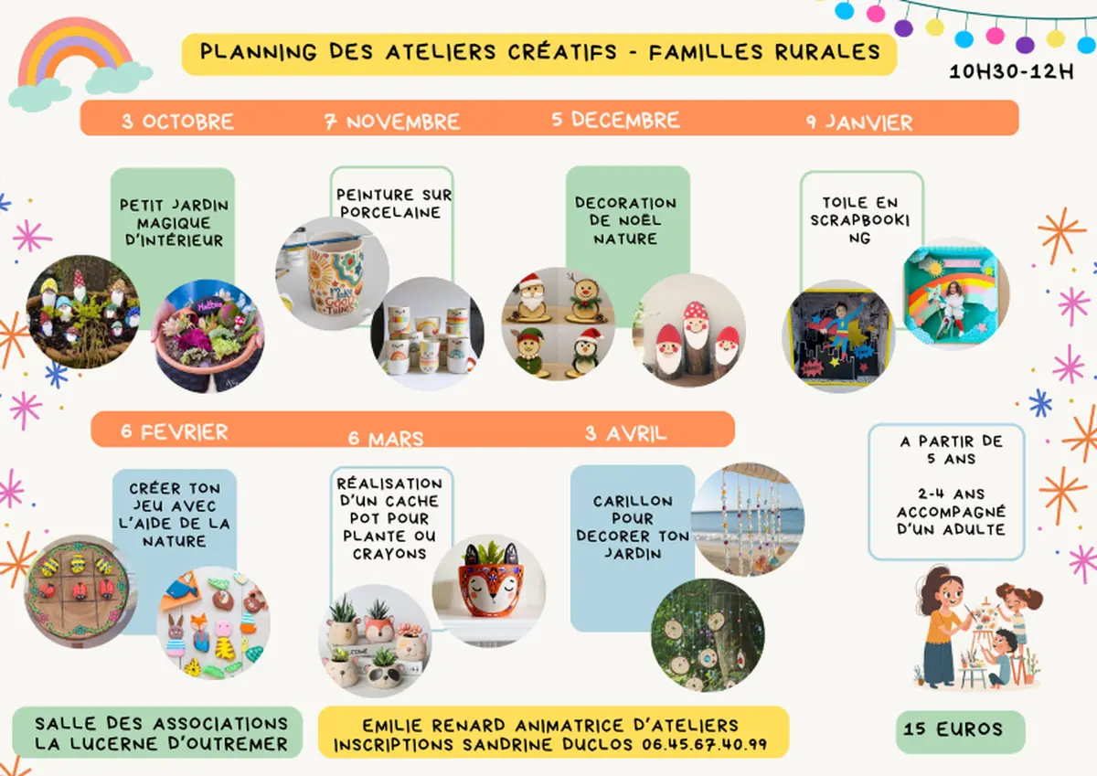 Ateliers créatifs