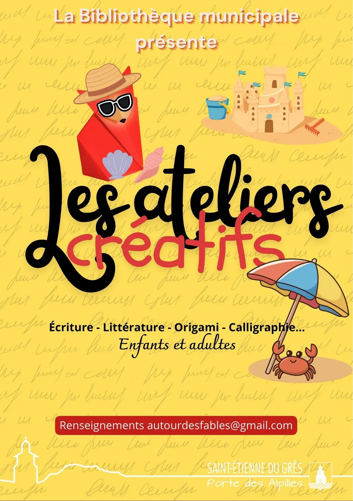 Ateliers Créatifs - Bibliothèque de St. Etienne du Grès