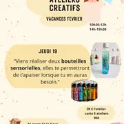 Ateliers créatifs : bouteilles sensorielles