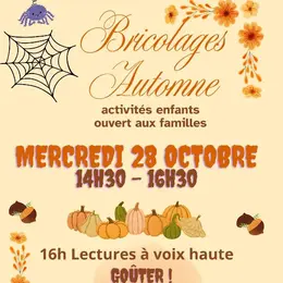 Ateliers créatifs : bricolages automne