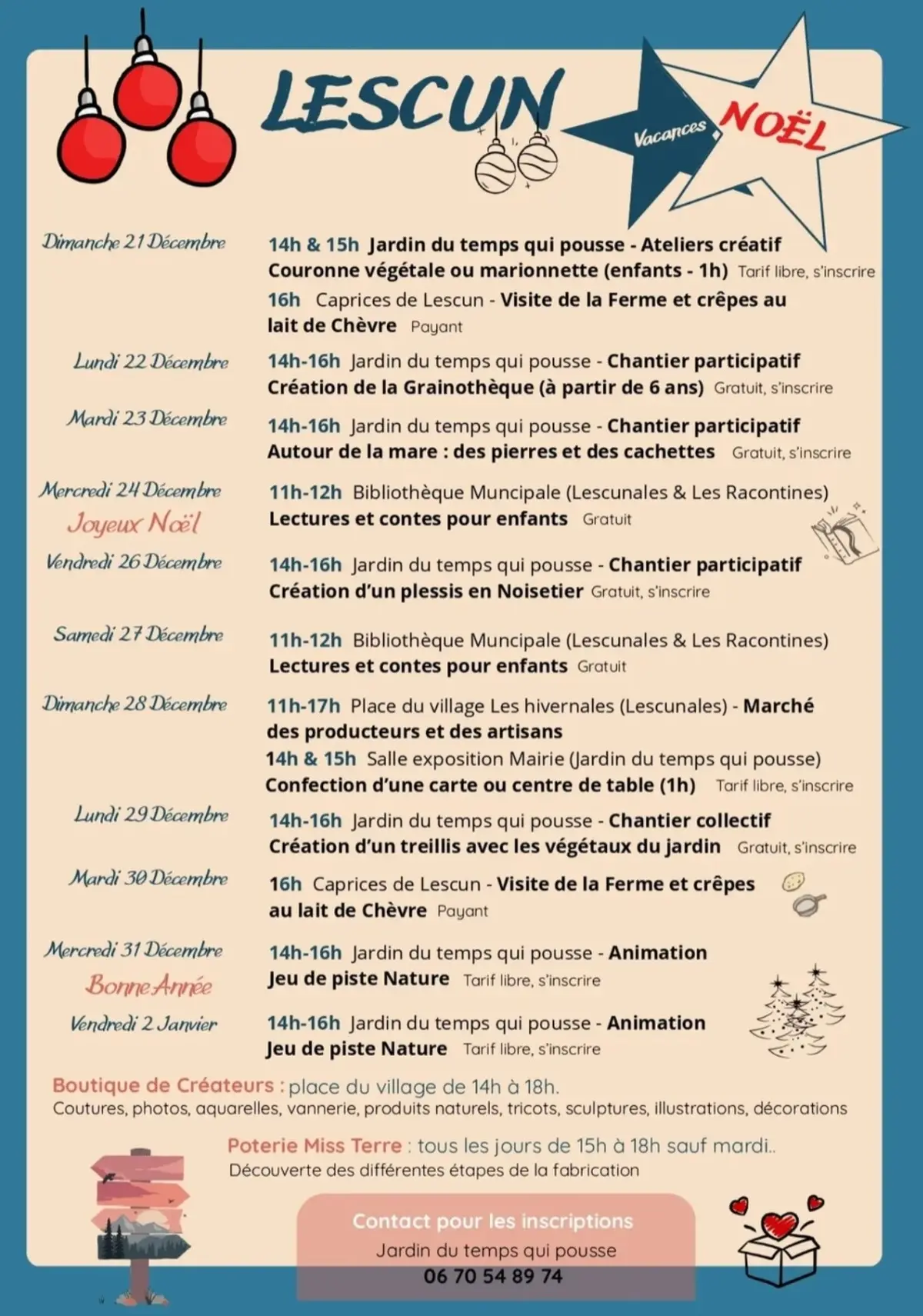 Ateliers créatifs - couronne végétale ou marionnette