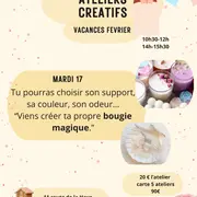 Ateliers créatifs : création de bougies