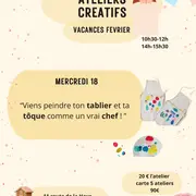 Ateliers créatifs : réalisation d'un tablier et d'une tôque de cuisinier