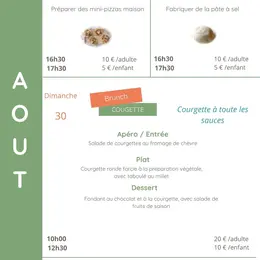 Ateliers culinaires août à Bio d'Ici