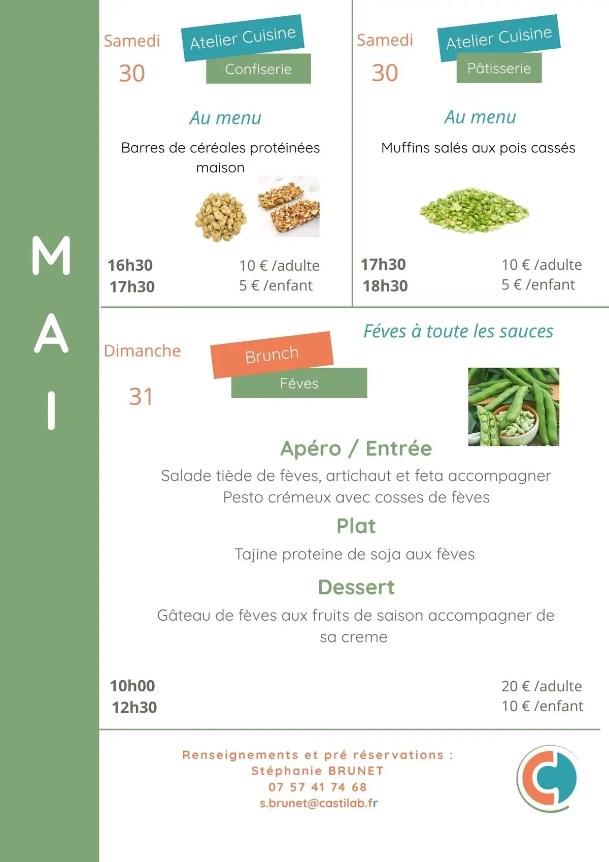 Ateliers culinaires Bio d'Ici
