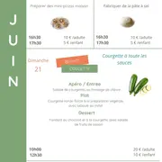 Ateliers culinaires juin à Bio d'Ici