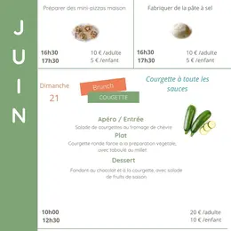 Ateliers culinaires juin à Bio d'Ici
