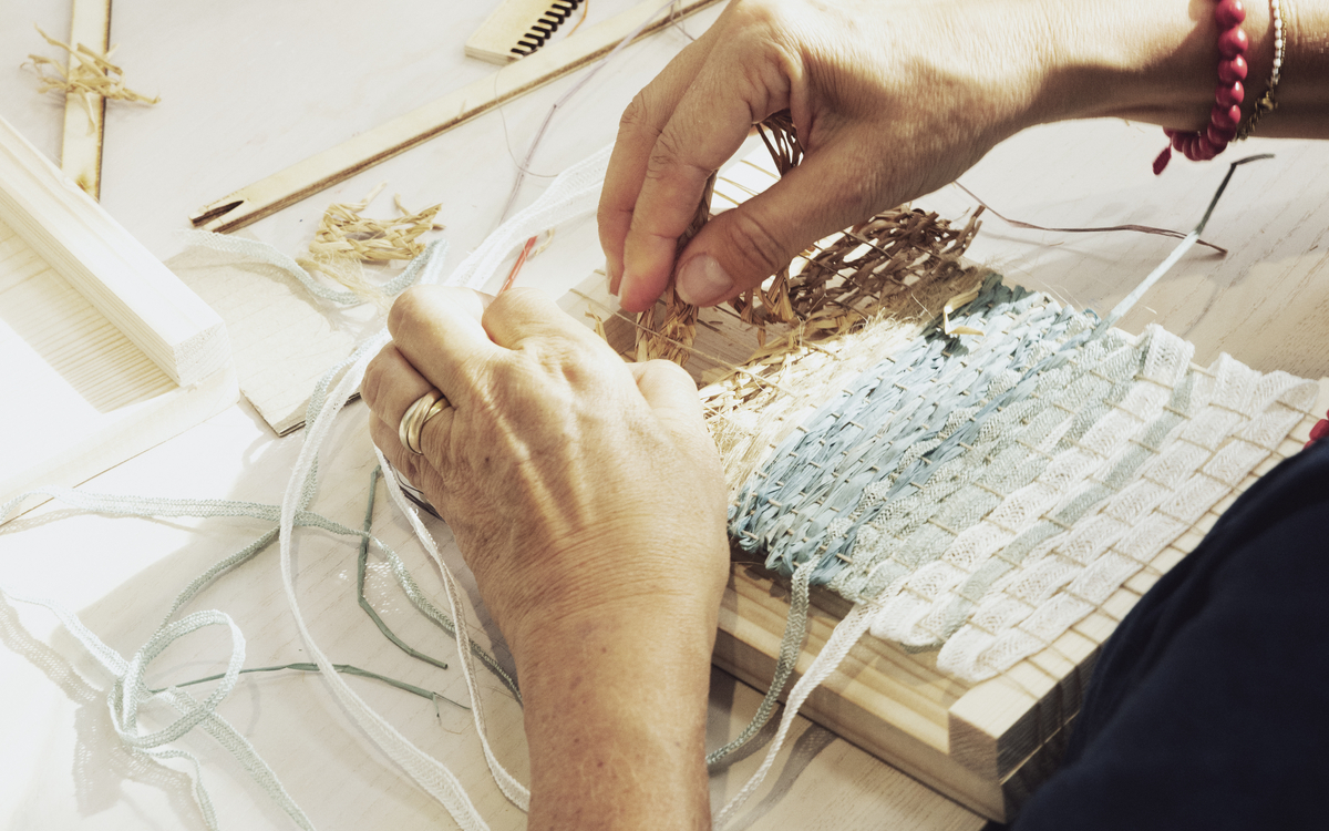 Ateliers de tissage par Margot Graziani
