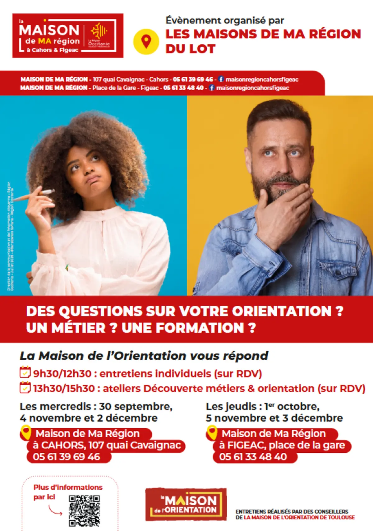 Ateliers d'orientation à Figeac